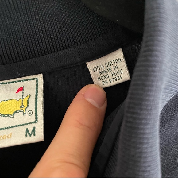 Master's Golf Navy-Blue Cotton Golf Polo M - Picture 10 of 11